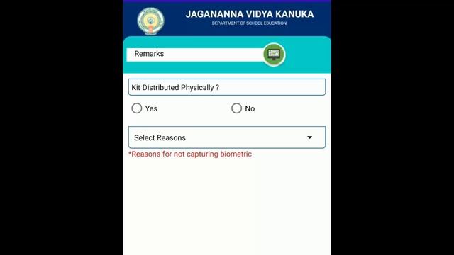 JVK APP LATEST NEWS- PROCEDURE FOR SUBMITTING REASONS TO STUDENTS WHO HAVE NOT TAKEN BIOMETRICS