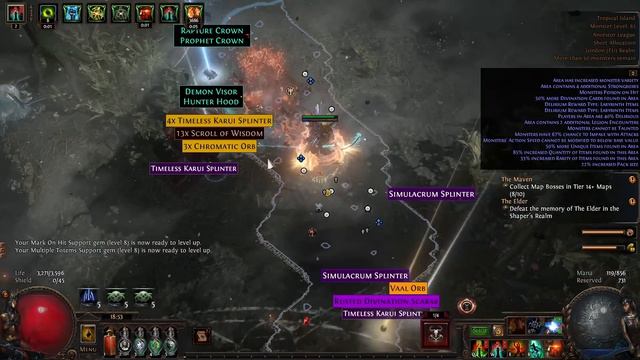 Flicker Strike Raider - 1 Div Challenge! PoE 3.22 Ancestor
