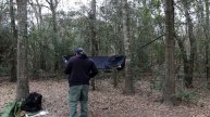 Guy from the City vs 1st Camping Hammock Tent Setup in Real Time