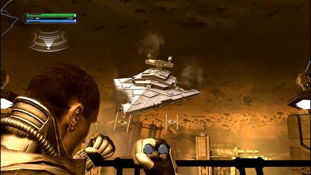 Starkillers Badass Moment Crushing Star Destroyer  Star Wars Force Unleashed