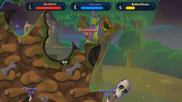 НОЧНОЙ УГАР #5 или Инженерные войска в Worms Reloaded