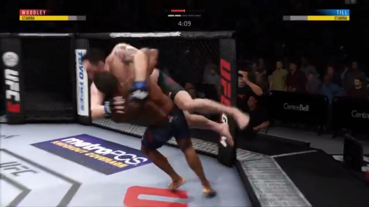 TYRON WOODLEY vs. DARREN TILL EA SPORTS UFC 3 CPU vs. CPU GAME PS4