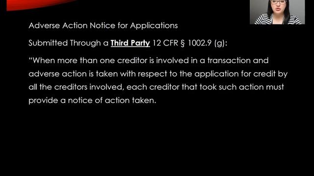 Regulation B (ECOA) Refresher - Part 3