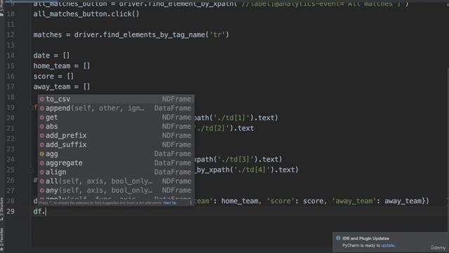 5. Introduction to Selenium 8. Exporting Data to a CSV File with Pandas