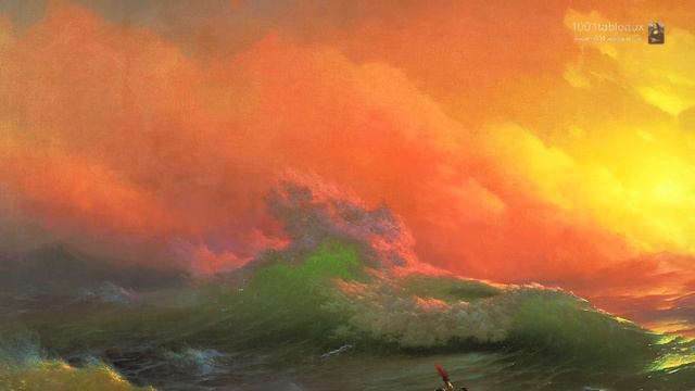 La neuvième vague par le peintre russe Ivan Aivazovsky