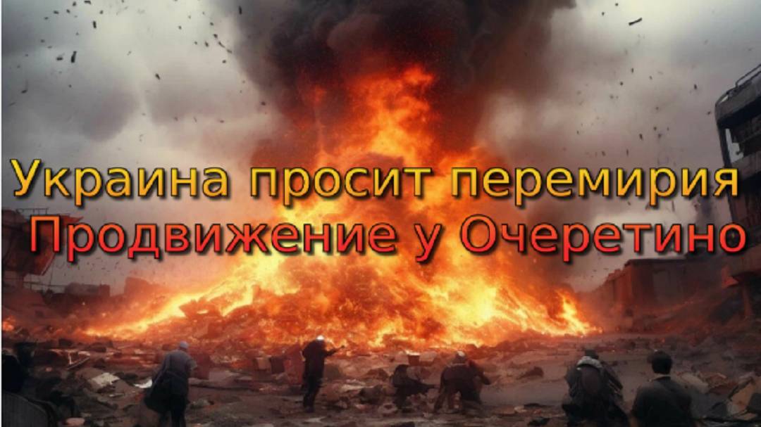 Украинский фронт - Украина просит перемирия. Продвижение у Очеретино