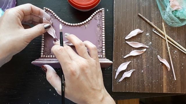 Декор салфетницы Скульптурная живопись