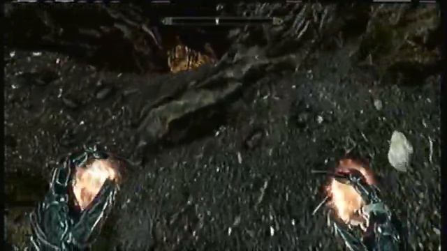 Skyrim: High level Mage Gameplay: 100% spell cost reduction.
