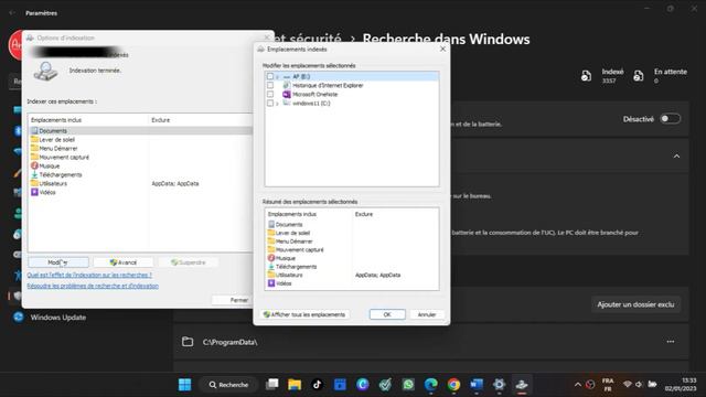 Désactiver l'indexation de fichiers sur Windows 11 / 10
