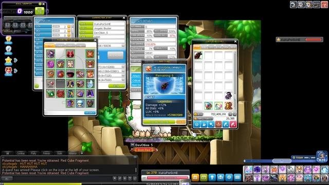MapleSEA-Draco Genesis SoulShooter vs RedAddpot Cube