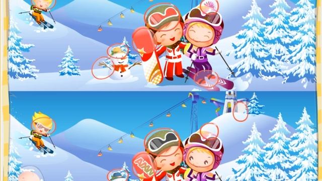 Pазвлекательныe игры - Игра Найди 10 Отличий - образовательные игры для детей
