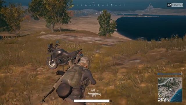PLAYERUNKNOWN'S BATTLEGROUNDS — КУВЫРОК НА МОТОЦИКЛЕ.