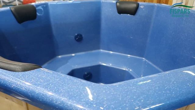 Эффект перламутра в финских купелях из стеклопластика Fispars