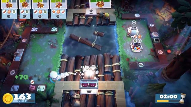 Overcooked! 2 | Campfire Cook Off | Level 2-4 | 1 player (solo) | 4 stars