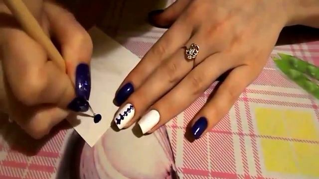 Маникюр 'Сеточка'