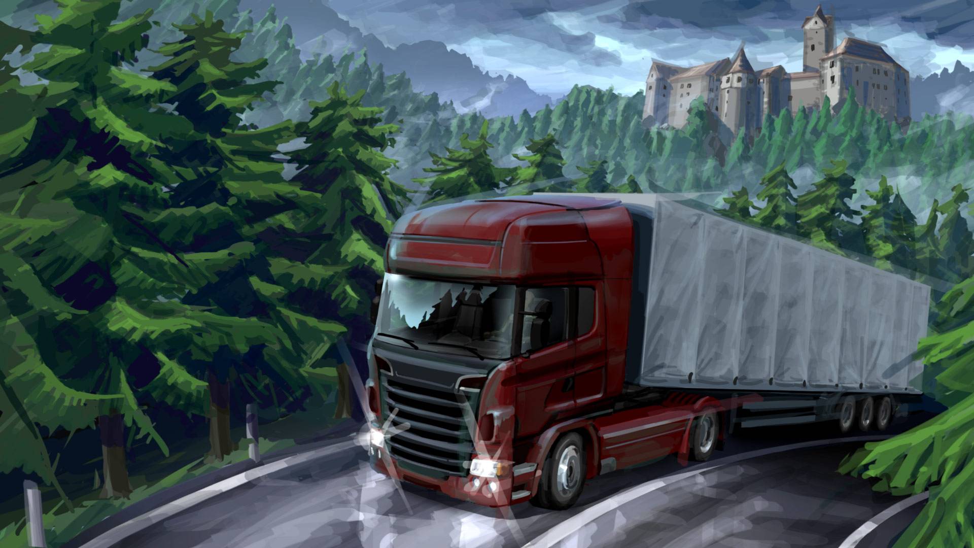 Euro Truck Simulator 2 Стрим дальнобойный ? Жмите? ПОДДЕРЖИ КАНАЛ?