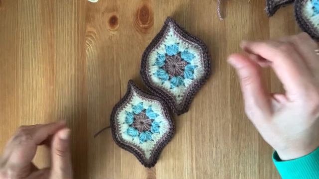 ВЯЖЕМ ПЛЕД ИЗ МОТИВОВ. ВЯЗАНИЕ КРЮЧКОМ. СОЕДИНЕНИЕ МОТИВОВ.