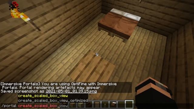 How To Make A Scaled Box View House l Immersive Portals Mod