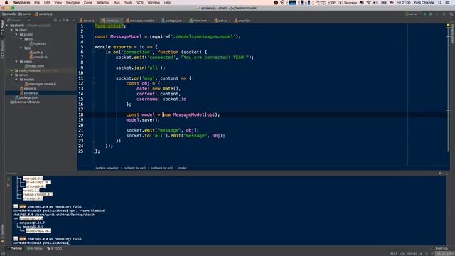 Чат на Node.js за 3 часа | Express, Socket.io, Mongoose, Passport, Nunjucks