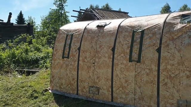 Баня Mobiba,теперь с полом! Июнь 2019. Mobiba. Bath tent.  Баня с парилкой!
