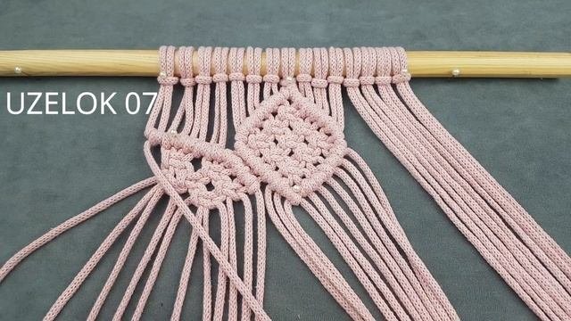 How to weave  continuous weave macrame