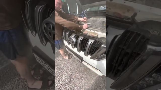 Мойка пакета радиаторов на Toyota Land Cruiser Prado