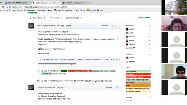 Kubernetes 1.10 Release Burndown Meeting 20180321