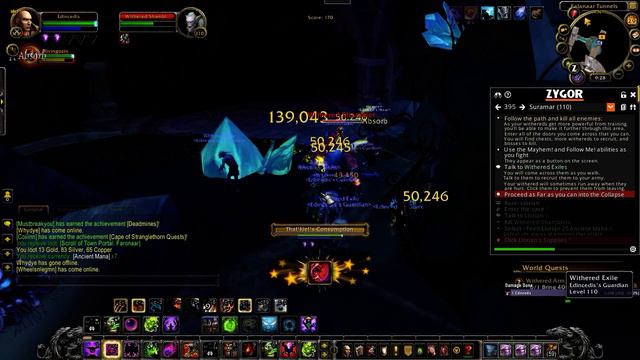 World Of Warcraft - Legion - Level 110 Warlock - Gameplay Video - Using GTX 1070 Ti Graphics Card