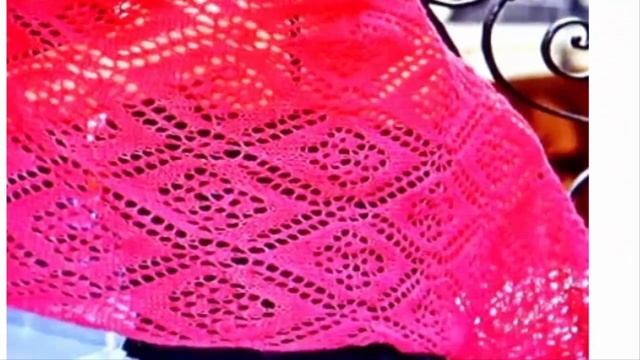 Палантины с ажурным узором