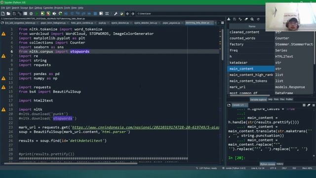 TUTORIAL TEXT PRE PROCESSING BAHASA INDONESIA NATURAL LANGUAGE PROCESSING