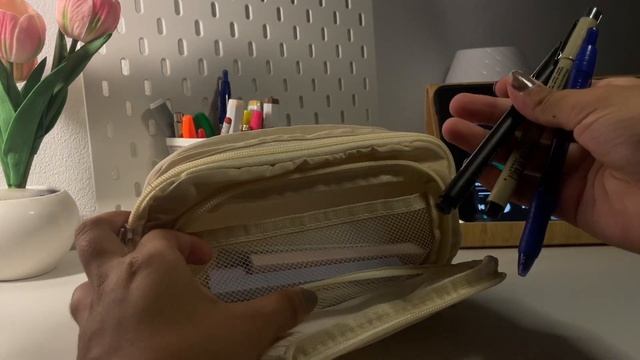 a productive thursday night ? | organizing my pencil case, editing, cozy aesthetic night
