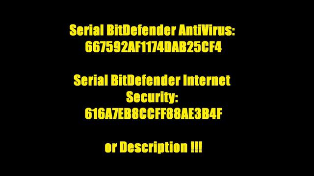 BitDefender AntiVirus, Total security & Internet Security key (updated every day!!!)