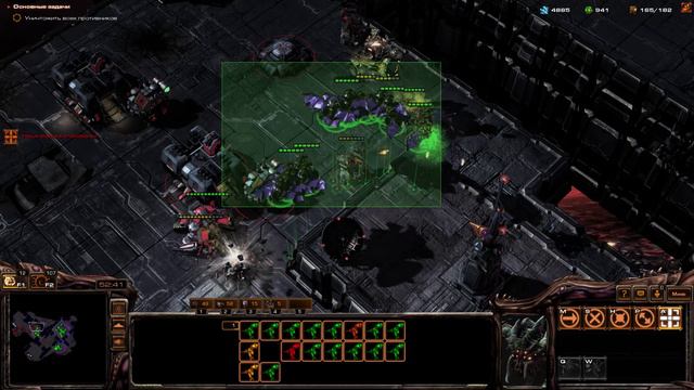 Starcraft 1 на движке Starcraft 2 - Mass Recall. Зерги, Королева Клинков 10: Омега