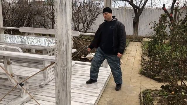 Беседка из массива.