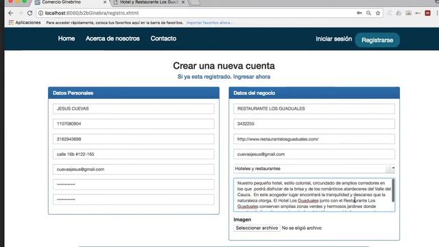 Demo Java EE application + Docker