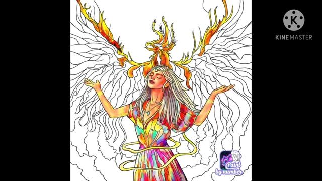 РАСКРАСКА ДЕВУШКА ЖАРПТИЦА. Мультфильм для детей и малышей. Учимся рисовать.