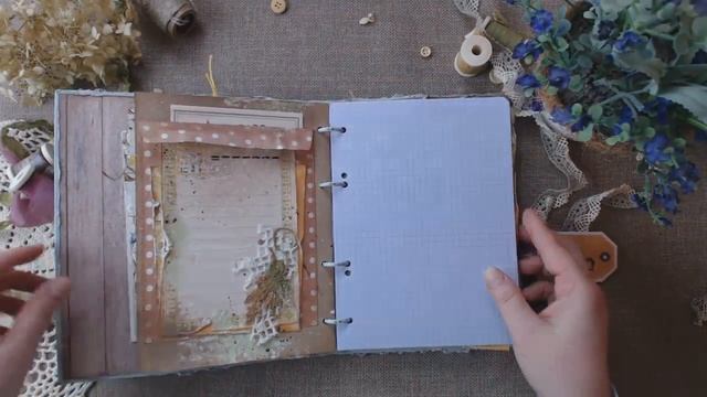 Блокнот в стиле Кантри для EcoPaper (country style notebook scrapbooking )