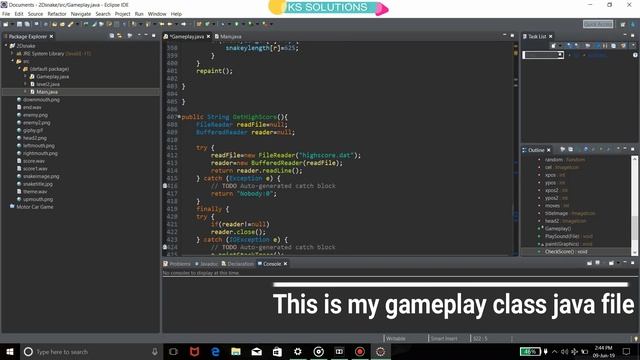 Java Snake Game || Advanced game||Episode1