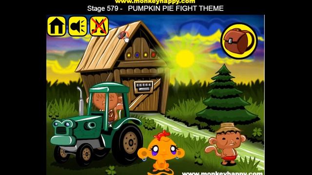 Прохождение Игры Обезьянки Этап 579 ТЫКВЕННЫЙ ПИРОГ Онлайн Игры