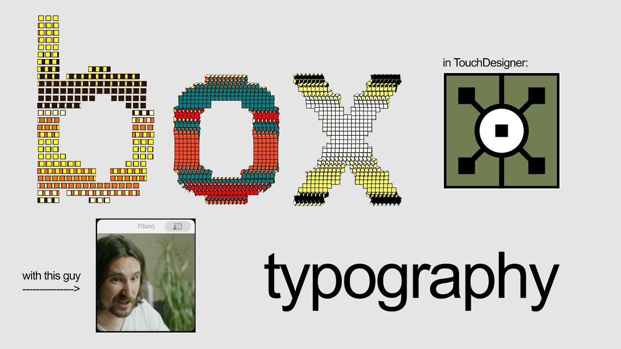 Box Typography Instancing Tutorial  // TouchDesigner