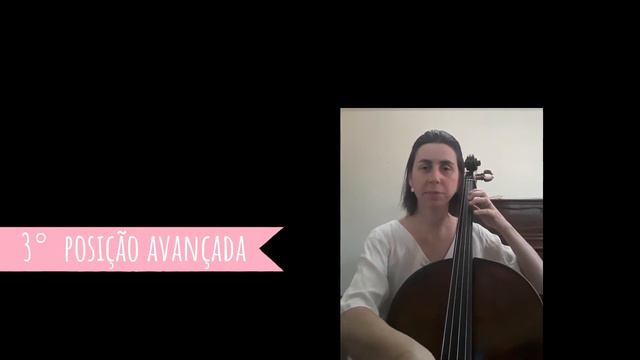 Posições do violoncelo: 2° 3° 4° e meia posição.