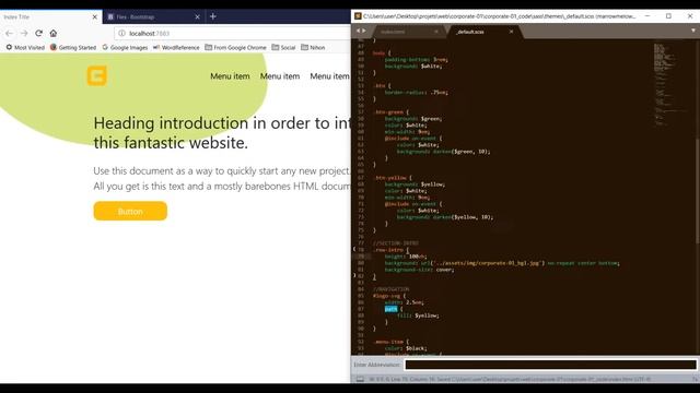 Web Design #3 - Corporate Design - Speed Code (Bootstrap 4, Adobe XD)