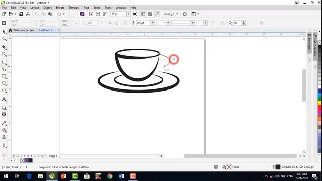 Coffee Logo Designing in Corel Draw