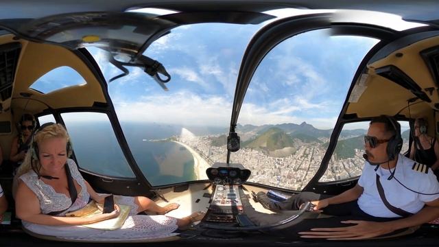 Lisa, Danielle & Viv  - Helicopter Tour - Rio de Janeiro - Brazil 2023 - VR 360 VIDEO