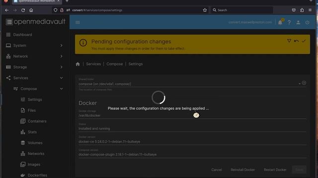 portainer install with compose