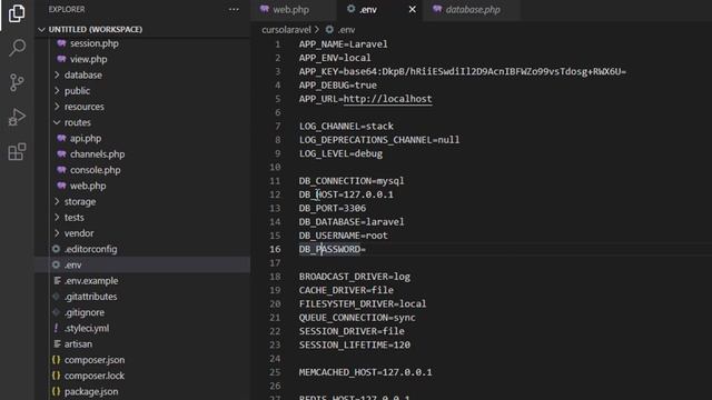 Curso de Laravel - #18 Configurando o Banco de Dados