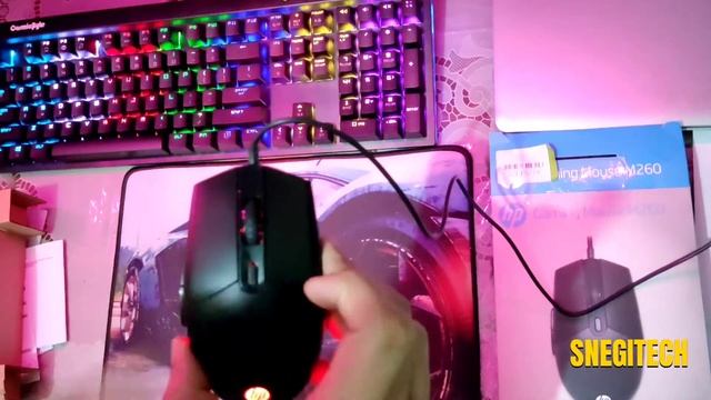 HP RBG GAMING MOUSE M260 - 6 DPI LEVELS -- 800, 1600, 2400, 3200, 4800, 6400 - only Rs. 399