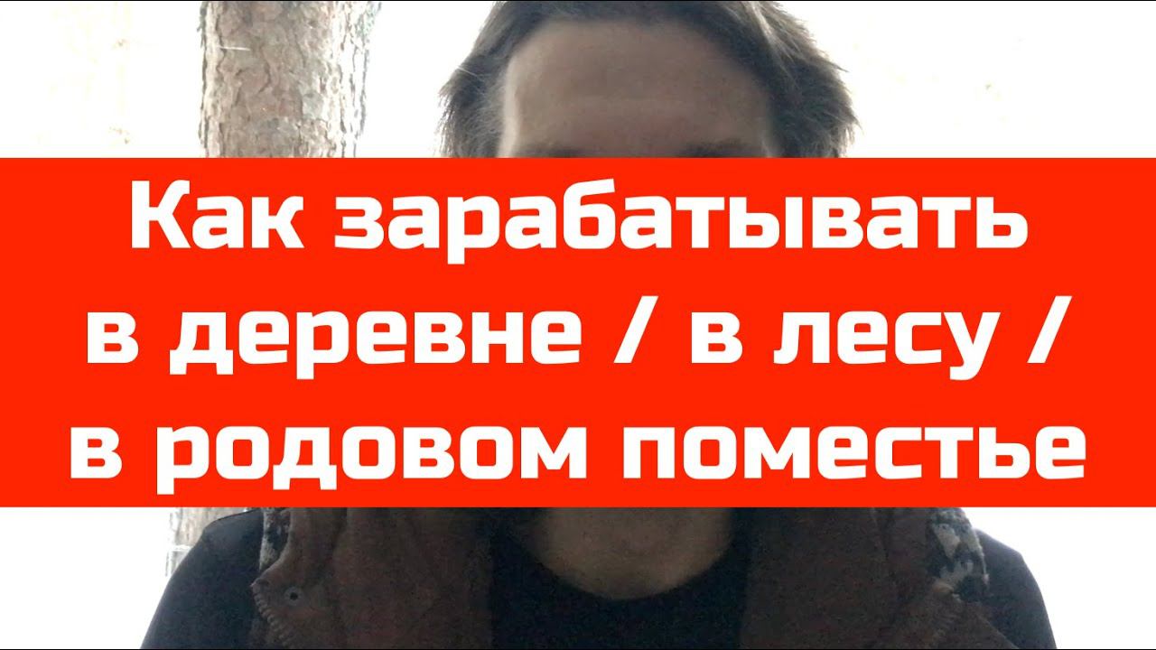 №40 Как зарабатывать в деревне / в родовом поместье / в лесу