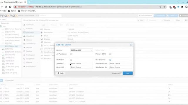 How to passthrough a GPU in Proxmox