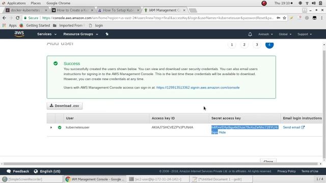 AWS kops kubernetes